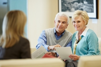 three people sitting